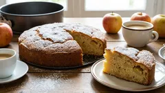 Francouzský jablečný koláč moelleux: nadýchaný a vláčný, z běžných surovin